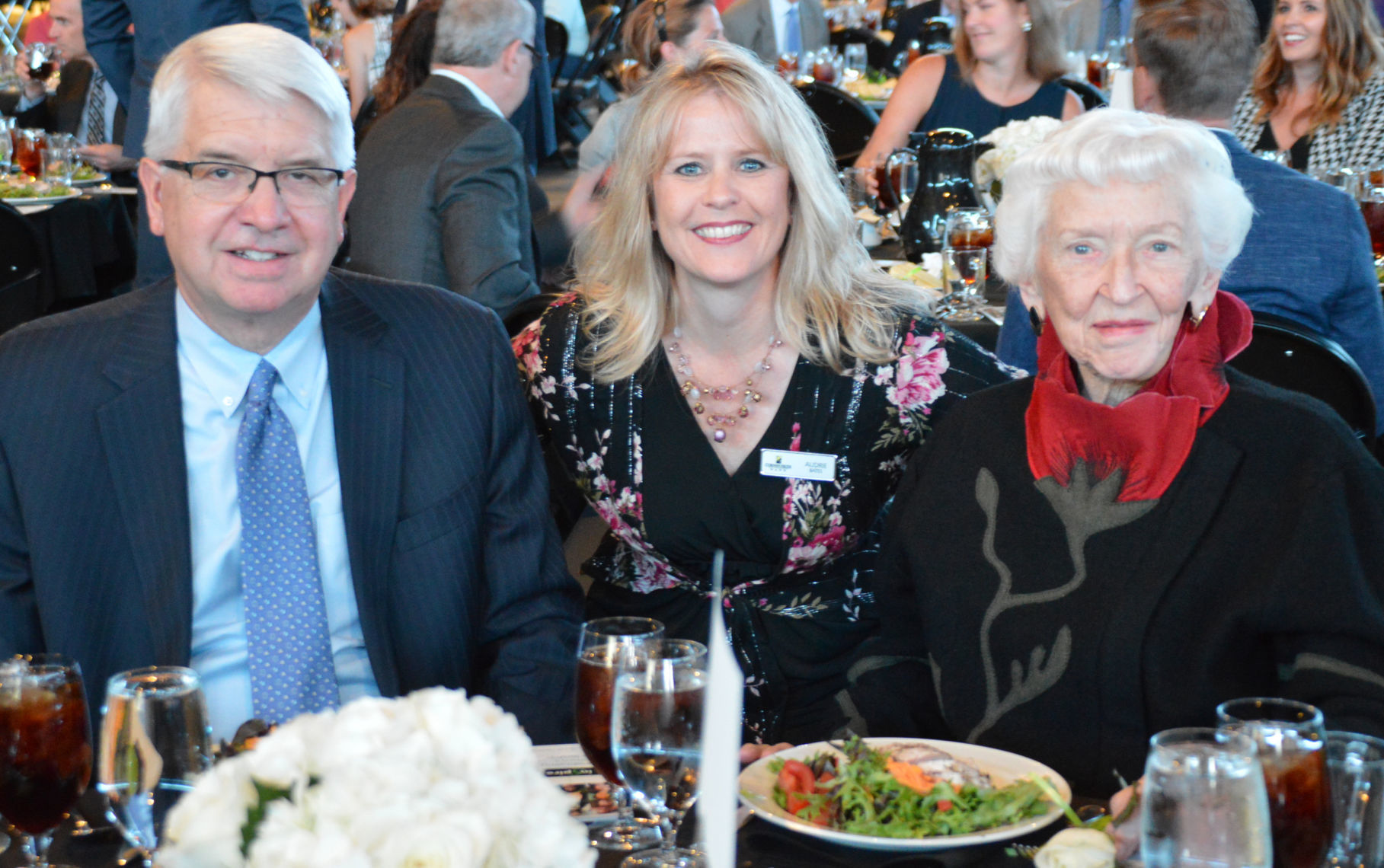 Alice Dittman with son John Dittman and Audrie Bates